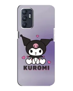 Чехол для OPPO Reno6 4G с картинкой «Kuromi — фиолетовый арт»