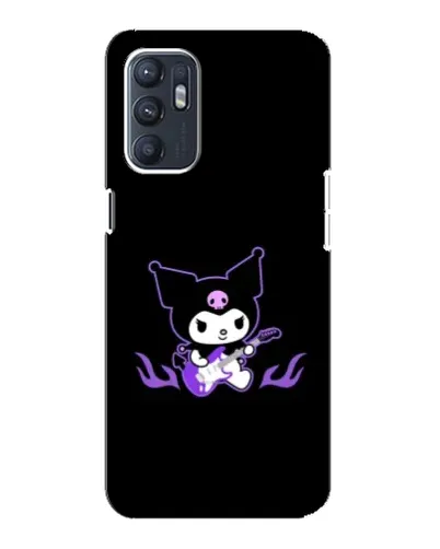 Чехол для OPPO Reno6 4G с картинкой «Электрическая Kuromi» Чехол для OPPO Reno6 4G с картинкой «Электрическая Kuromi»
