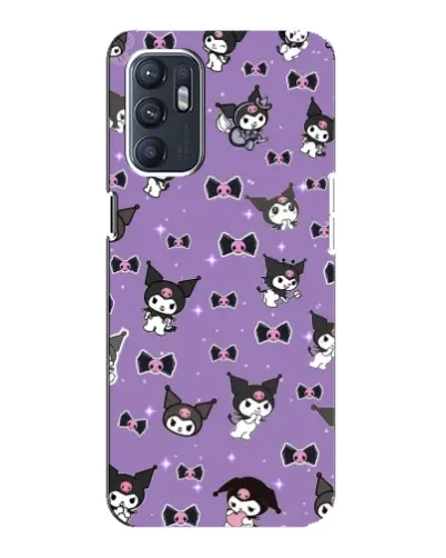 Чехол для OPPO Reno6 4G с картинкой «Kuromi — паттерн» Чехол для OPPO Reno6 4G с картинкой «Kuromi — паттерн»
