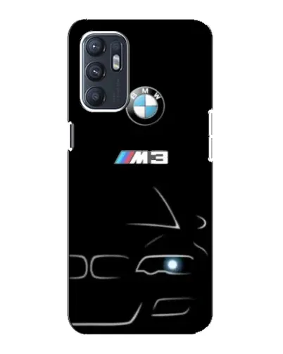 Чехол для OPPO Reno6 4G с картинкой «Минималистичный принт BMW M3»