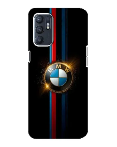 Чехол для OPPO Reno6 4G с картинкой «BMW M-Power неон»