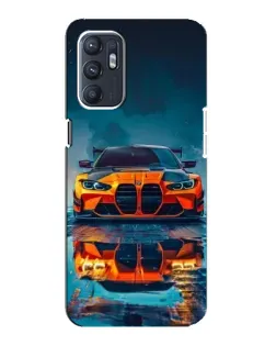 Чехол для OPPO Reno6 4G с картинкой «BMW — золотая эмблема»