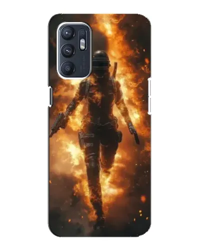 Чехол для OPPO Reno6 4G с картинкой «BMW — скорость в дожде»