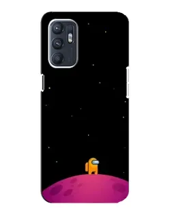 Чехол для OPPO Reno6 4G с картинкой «Одинокий герой на планете»
