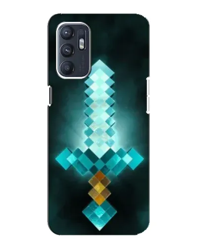 Чехол для OPPO Reno6 4G с картинкой «Алмазный меч неон» Чехол для OPPO Reno6 4G с картинкой «Алмазный меч неон»