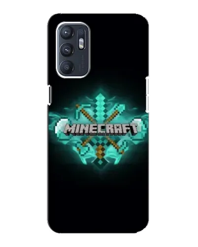 Чехол для OPPO Reno6 4G с картинкой «Minecraft Diamond лого» Чехол для OPPO Reno6 4G с картинкой «Minecraft Diamond лого»