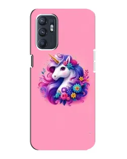 Чехол для OPPO Reno6 4G с картинкой «Сказочный единорог»