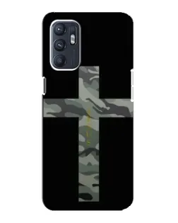 Чехол для OPPO Reno6 4G с картинкой «Милитари Крест»