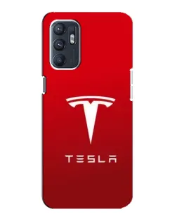 Чехол для OPPO Reno6 4G с картинкой «Tesla Red Classic» Чехол для OPPO Reno6 4G с картинкой «Tesla Red Classic»