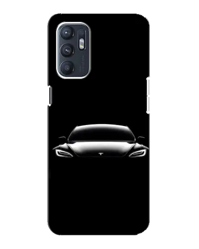 Чехол для OPPO Reno6 4G с картинкой «Фары Tesla Night» Чехол для OPPO Reno6 4G с картинкой «Фары Tesla Night»