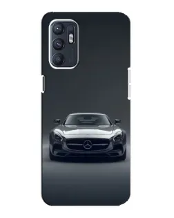 Чехол для OPPO Reno6 4G с картинкой «Mercedes на черном»