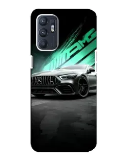 Чехол для OPPO Reno6 4G с картинкой «Темный Mercedes AMG»