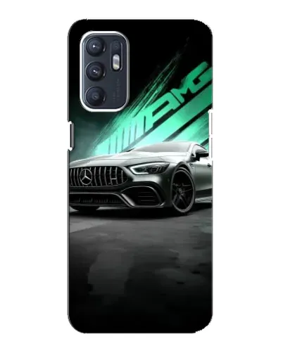 Чехол для OPPO Reno6 4G с картинкой «Темный Mercedes AMG»