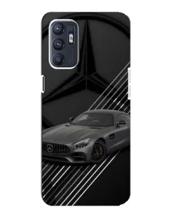 Чехол для OPPO Reno6 4G с картинкой «Mercedes AMG — графика»