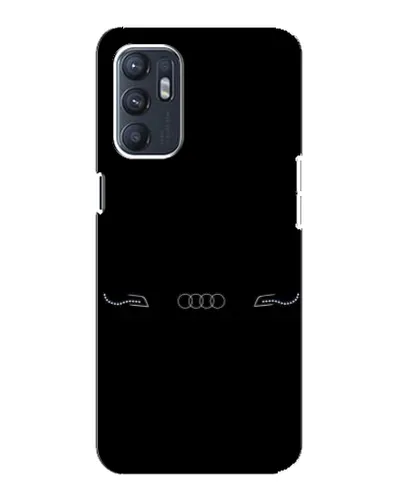 Чехол для OPPO Reno6 4G с картинкой «Audi — световой подпись»
