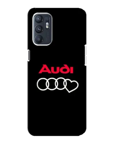 Чехол для OPPO Reno6 4G с картинкой «Логотип Audi Heart»