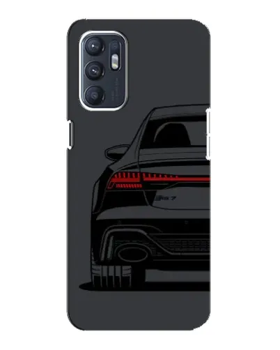Чехол для OPPO Reno6 4G с картинкой «Задняя часть Audi — арт»