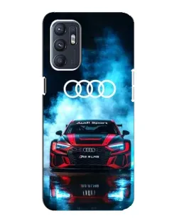 Чехол для OPPO Reno6 4G с картинкой «Audi Sport — неон»
