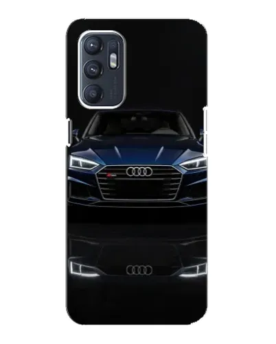 Чехол для OPPO Reno6 4G с картинкой «Audi — ночное отражение»