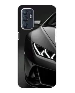 Чехол для OPPO Reno6 4G с картинкой «Lamborghini фары детализация»