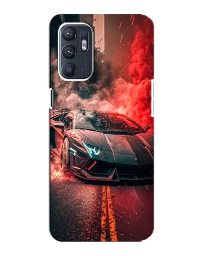 Чехол для OPPO Reno6 4G с картинкой «Lamborghini красный дым» Чехол для OPPO Reno6 4G с картинкой «Lamborghini красный дым»