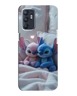 Чехол для OPPO Reno6 4G с картинкой «Плюшевые Стич Ангел» Чехол для OPPO Reno6 4G с картинкой «Плюшевые Стич Ангел»