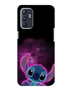 Чехол для OPPO Reno6 4G с картинкой «Неоновый Stitch» Чехол для OPPO Reno6 4G с картинкой «Неоновый Stitch»