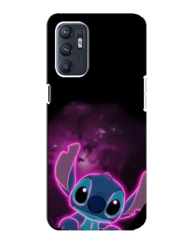Чехол для OPPO Reno6 4G с картинкой «Неоновый Stitch» Чехол для OPPO Reno6 4G с картинкой «Неоновый Stitch»