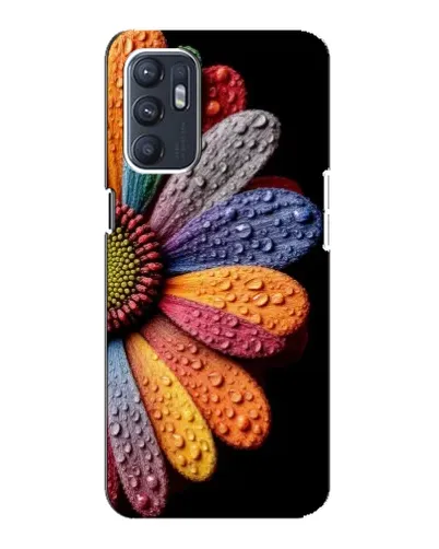 Чохол для OPPO Reno6 4G з картинкою «Райдужна квітка»