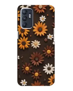 Чохол для OPPO Reno6 4G з картинкою «Візерунок з маленьких соняшників» Чохол для OPPO Reno6 4G з картинкою «Візерунок з маленьких соняшників»