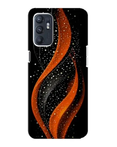 Чехол для OPPO Reno6 4G с картинкой «Огненная звездная волна»