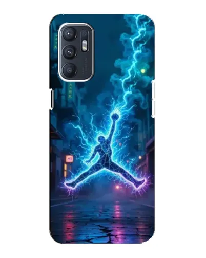 Чехол для OPPO Reno6 5G с картинкой «Jordan Gold Jumpman»