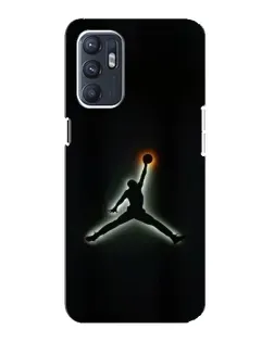 Чехол для OPPO Reno6 5G с картинкой «Jordan Gradient Logo»