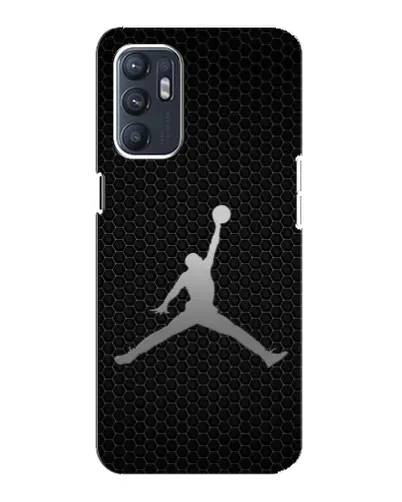 Чехол для OPPO Reno6 5G с картинкой «Jordan Dark Carbon»