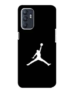 Чехол для OPPO Reno6 5G с картинкой «Jordan Silhouette»