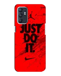 Чехол для OPPO Reno6 5G с картинкой «Nike Just Do It»