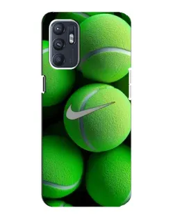 Чехол для OPPO Reno6 5G с картинкой «Теннисные мячи Найк»