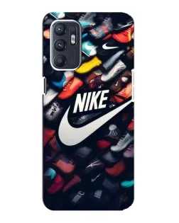 Чехол для OPPO Reno6 5G с картинкой «Коллекция кроссовок Nike»