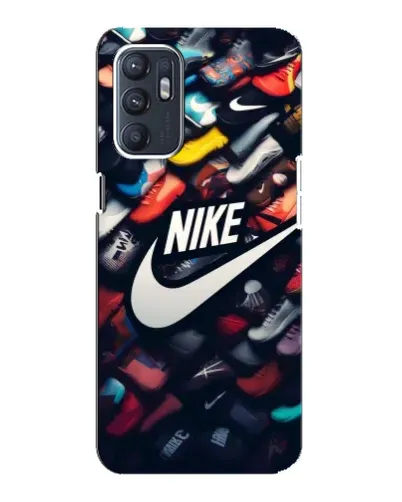 Чехол для OPPO Reno6 5G с картинкой «Коллекция кроссовок Nike» Чехол для OPPO Reno6 5G с картинкой «Коллекция кроссовок Nike»