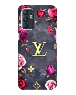 Чехол для OPPO Reno6 5G с картинкой «Цветочный Louis Vuitton»