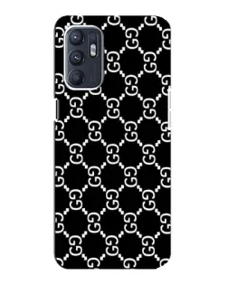 Чехол для OPPO Reno6 5G с картинкой «Gucci — сетчатый паттерн»