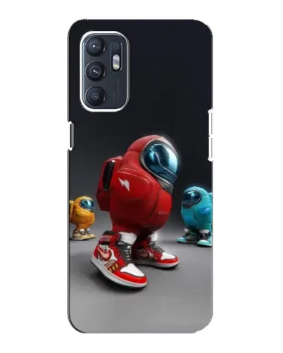 Чехол для OPPO Reno6 5G с картинкой «Among Us — 3D стиль» Чехол для OPPO Reno6 5G с картинкой «Among Us — 3D стиль»