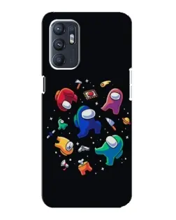 Чехол для OPPO Reno6 5G с картинкой «Among Us космос»