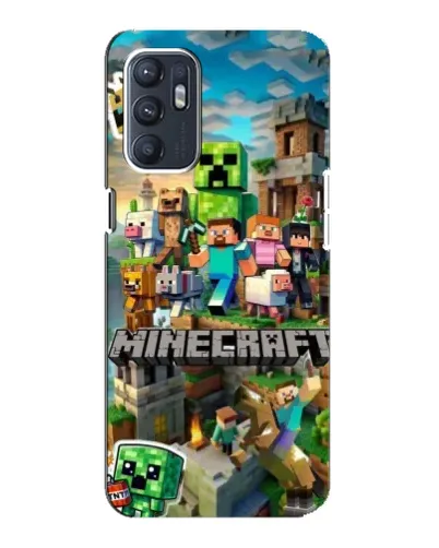 Чехол для OPPO Reno6 5G с картинкой «Замок Minecraft» Чехол для OPPO Reno6 5G с картинкой «Замок Minecraft»
