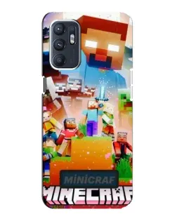 Чехол для OPPO Reno6 5G с картинкой «Minecraft герои игры» Чехол для OPPO Reno6 5G с картинкой «Minecraft герои игры»