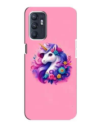 Чехол для OPPO Reno6 5G с картинкой «Сказочный единорог»
