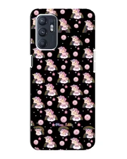 Чехол для OPPO Reno6 5G с картинкой «Magic Unicorn паттерн»