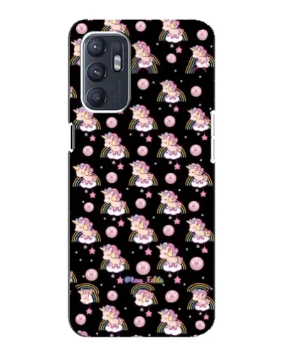 Чехол для OPPO Reno6 5G с картинкой «Magic Unicorn паттерн»