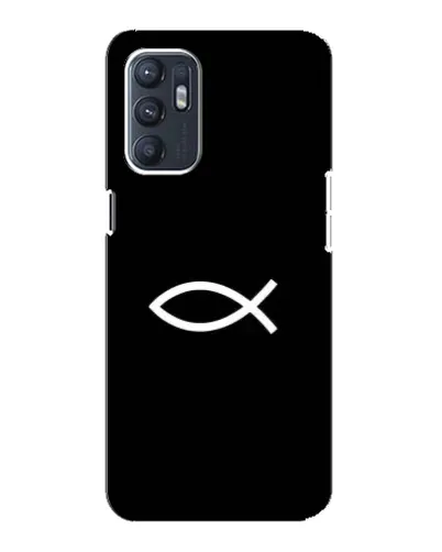 Чехол для OPPO Reno6 5G с картинкой «Символ рыбы Jesus» Чехол для OPPO Reno6 5G с картинкой «Символ рыбы Jesus»