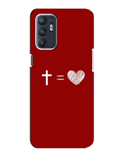 Чехол для OPPO Reno6 5G с картинкой «Уравнение любви» Чехол для OPPO Reno6 5G с картинкой «Уравнение любви»